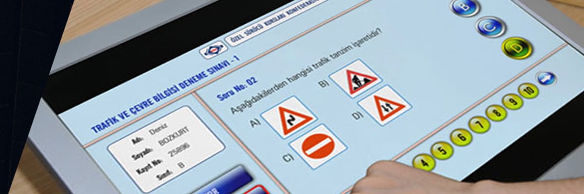 تطبيق نظام الاختبار الالكتروني الجديد للحصول على رخصة القيادة